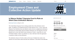 Desktop Screenshot of employmentclassactionupdate.com